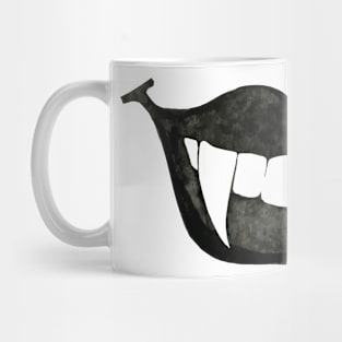 Black Vampire Fangs - Last Minute Halloween Mug